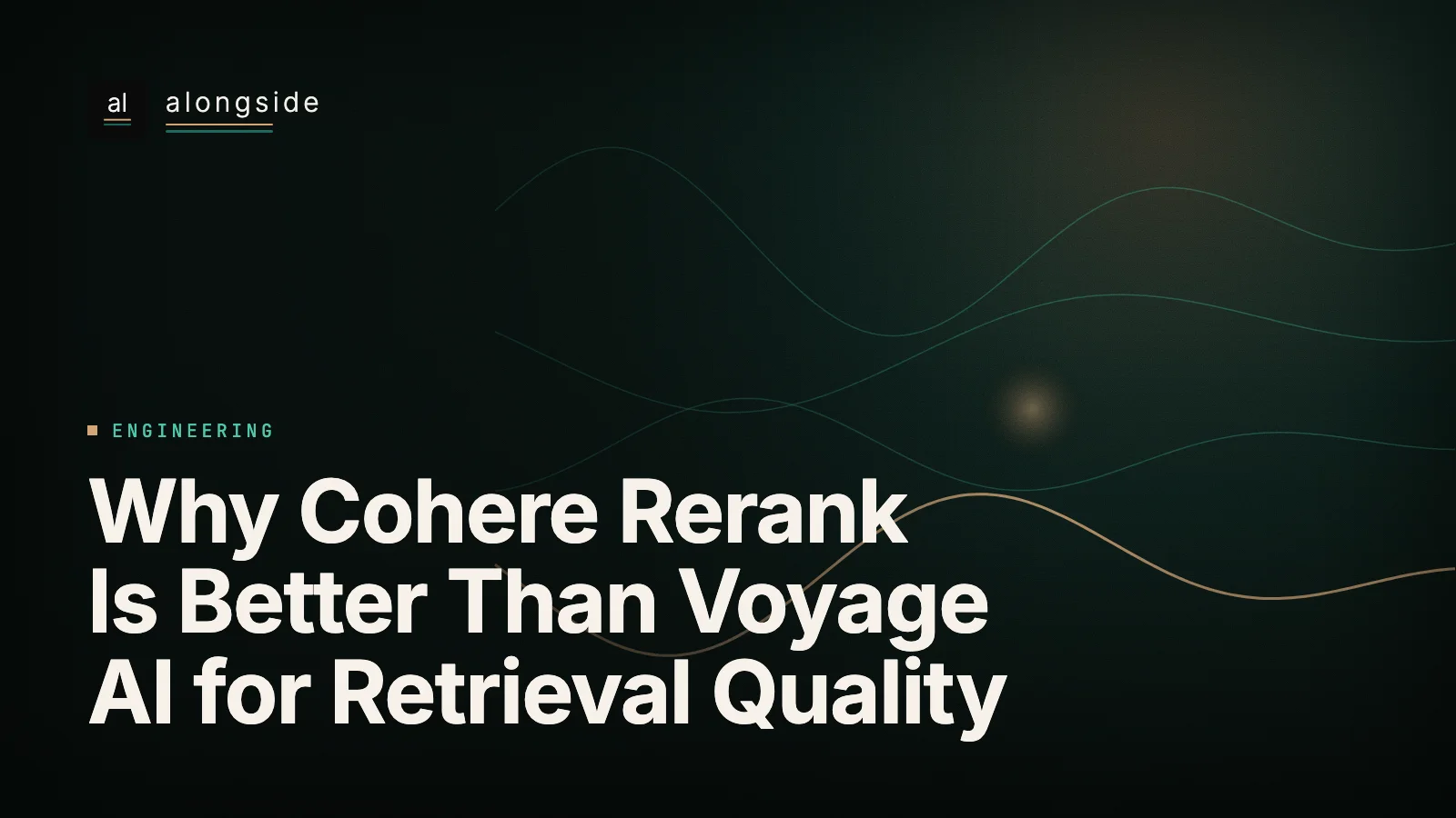 Porque o Cohere Rerank é melhor do que o Voyage AI para qualidade de retrieval