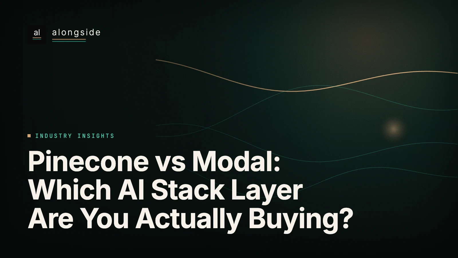 Pinecone vs Modal: que camada da stack de IA está realmente a comprar?