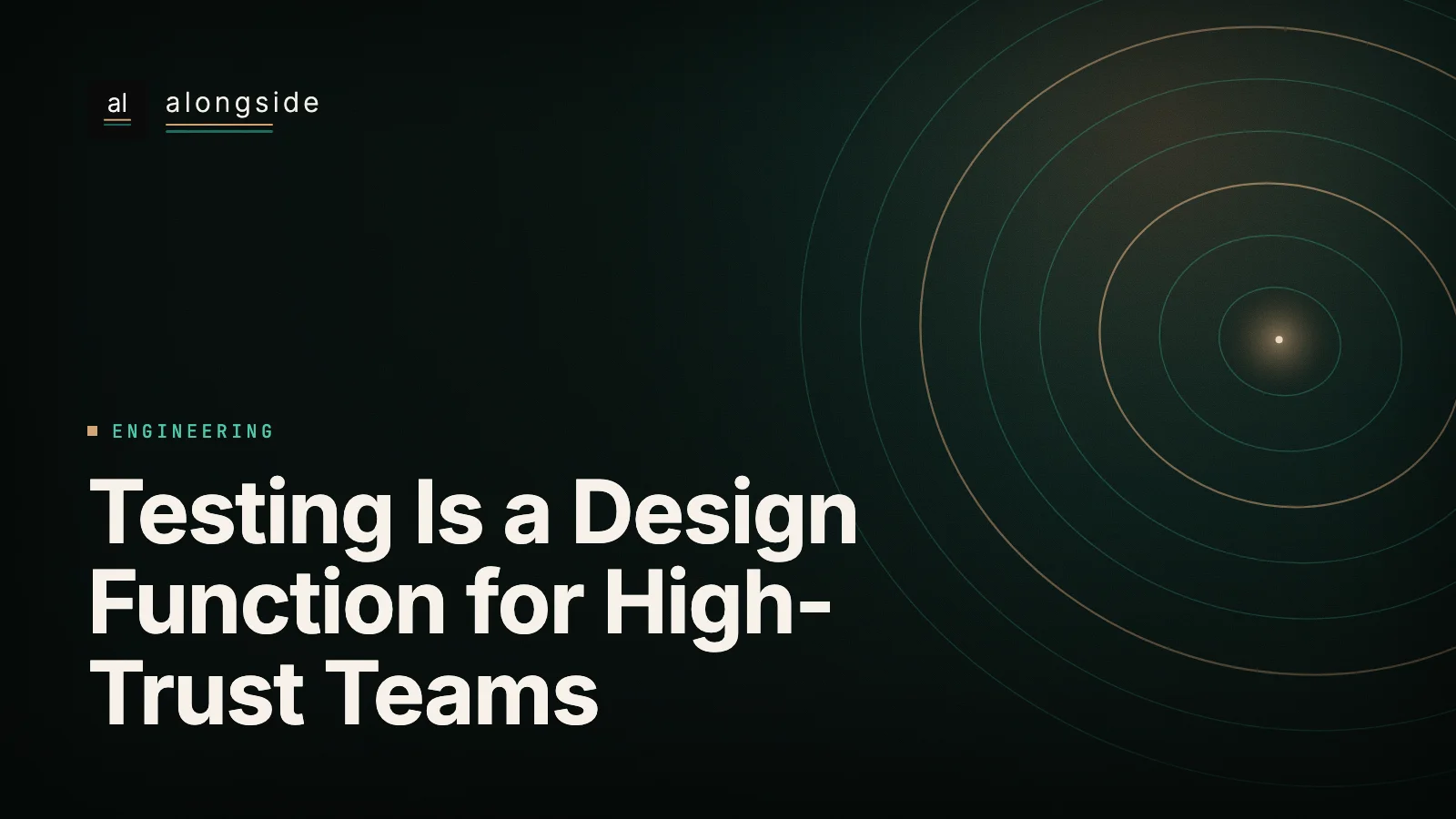 Testar é uma função de design para equipas de confiança